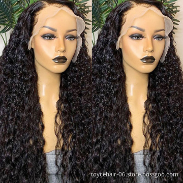 Cheap Curly Hair Lace Wigs, 180% Density Cambodian Human Hair Jerry Curl Pre Plucked Glueless 13x6 Lace Wig With Baby Hair